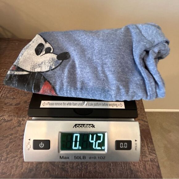 Disneyland Walt Disney World Girl's Blue Mickey Mouse Crew Neck Tee Shirt Small - Picture 7 of 7